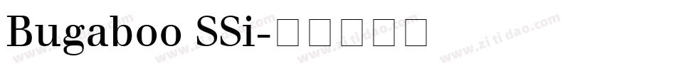 Bugaboo SSi字体转换